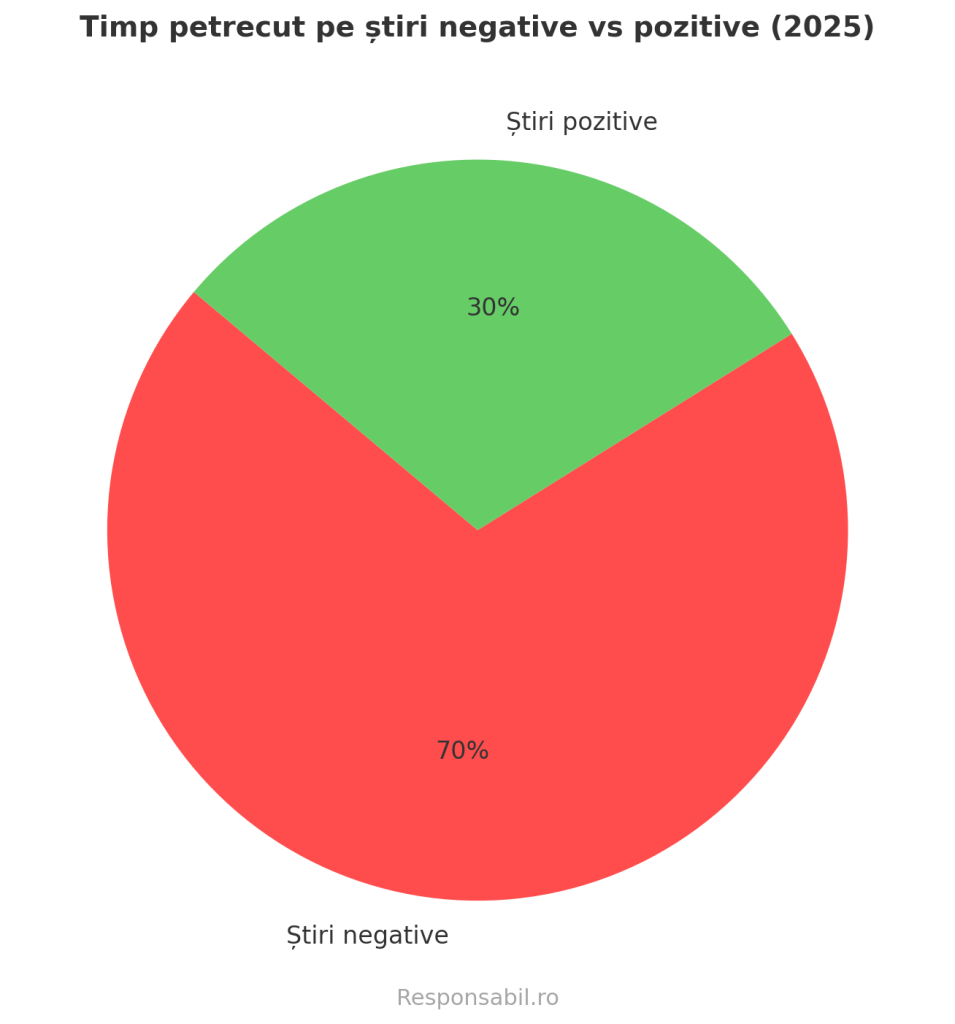 Știri negative vs pozitive (2025)
